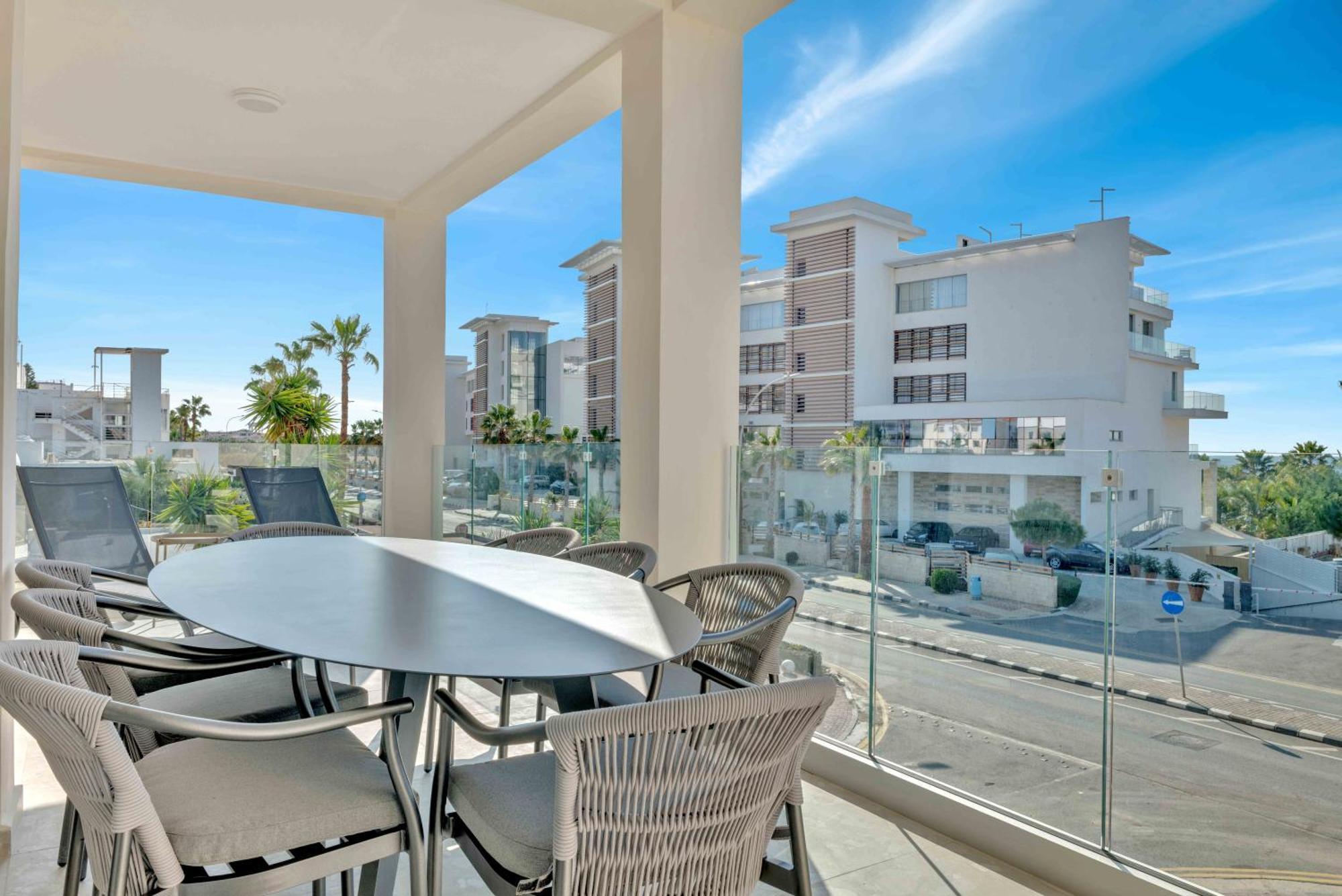 Phaedrus Living: Seaview Luxury Flat Limnaria 150 Appartement Paphos Buitenkant foto
